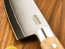 Laden Sie das Bild in den Galerie-Viewer, Böker - Damast Olive Santoku Kochmesser