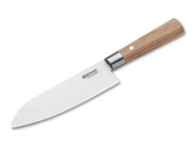 Laden Sie das Bild in den Galerie-Viewer, Böker - Damast Olive Santoku Kochmesser