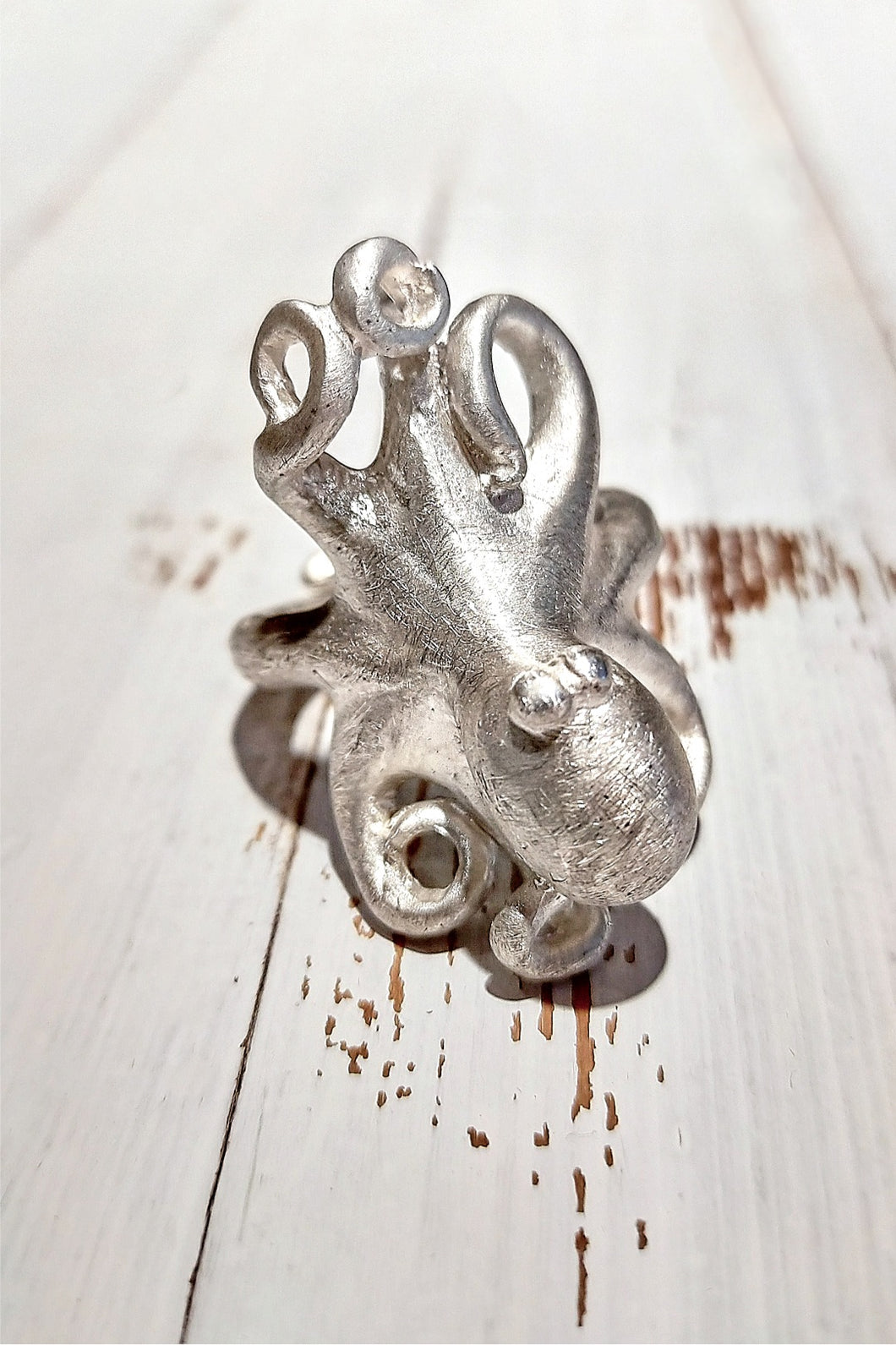 Silber Schmuck - Ring Großer Krake