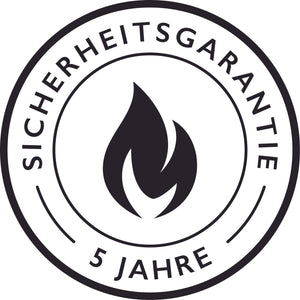 Nordic Flame - ABC Feuerlöscher 2 kg, Weiß mit hellbraunem Leder