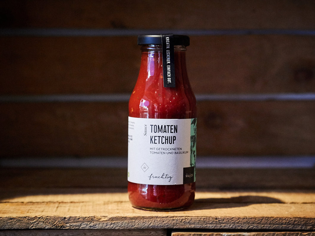Wajos – Tomaten Ketchup mit getrockneten Tomaten und Basilikum