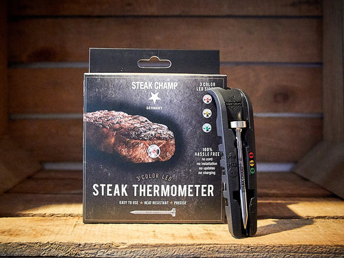 Steak Champ - 3-color LED Steak Thermometer
