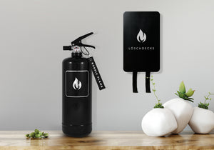 Nordic Flame - Löschdecke in Aluminiumbox, Schwarz