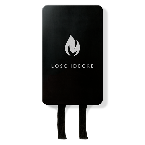 Nordic Flame - Löschdecke in Aluminiumbox, Schwarz