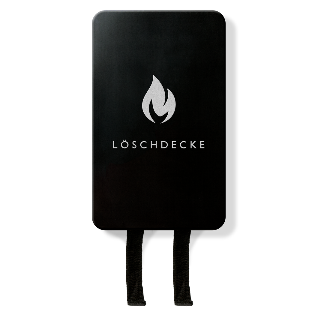 Nordic Flame - Löschdecke in Aluminiumbox, Schwarz