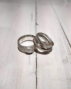 Silber Schmuck - Ring Kleiner Seestern mit Algen