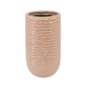 Vase Rund mit Muster, Rosa